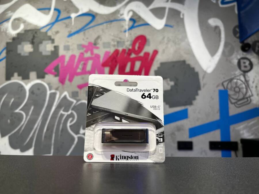 Новая флешка Kingston DataTraveler 70 64gb type-c