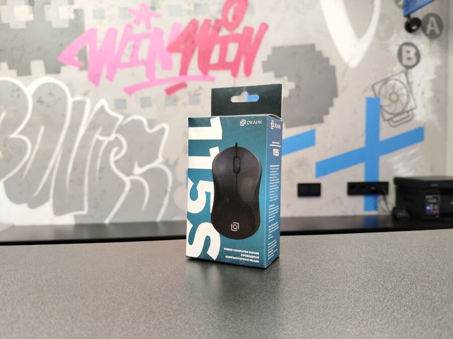 Новая мышка проводная Oklick 115S