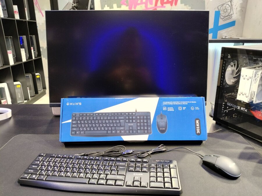 Клавиатура + мышь проводная KLIKS 301KM