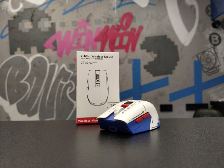 Игровая беспроводная мышь M1, 1600 DPI, 500 мАч, 2.4 GHz, с индикатором