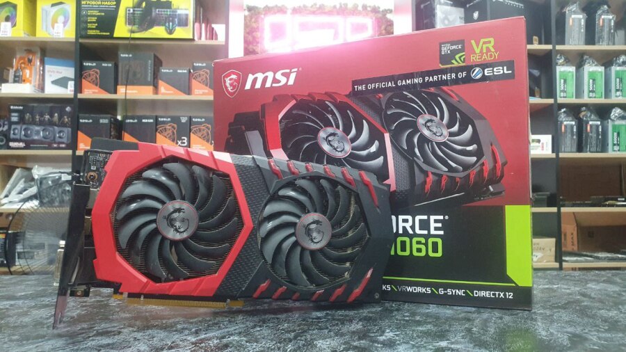GTX 1060 6Gb MSI GAMING X игровая видеокарта