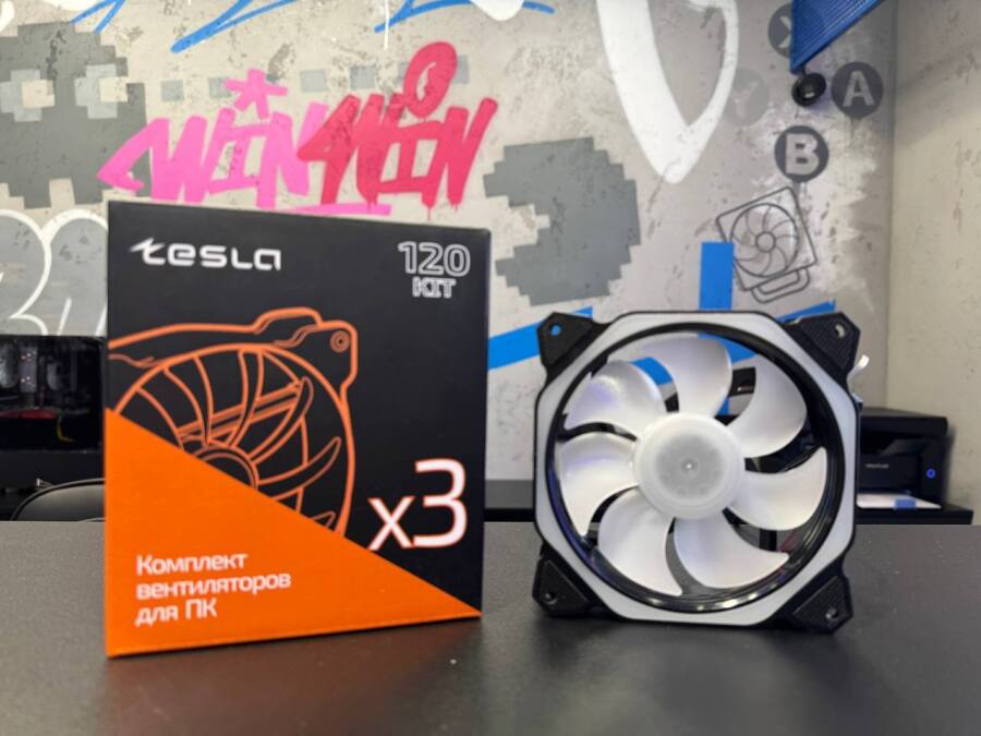 Вентилятор для корпуса TESLA (TSL-120-RB3) черный FRGB
