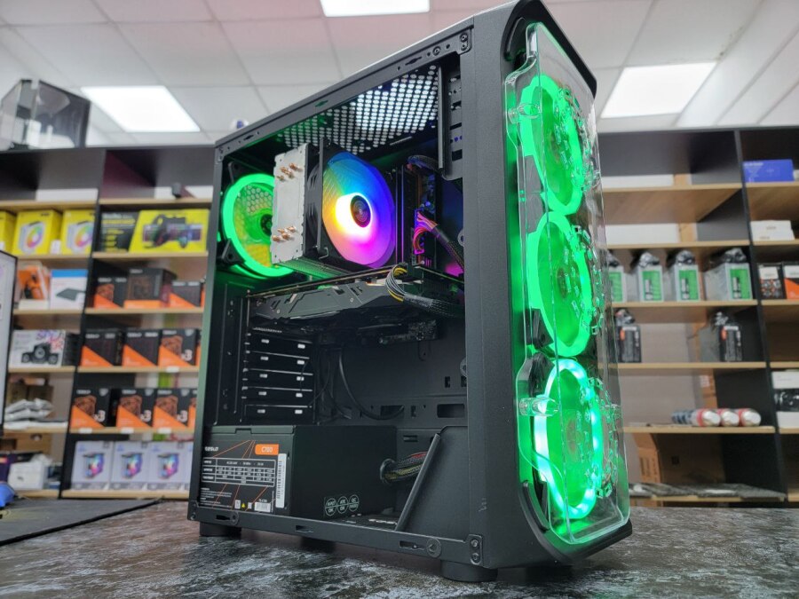 Игровой ПК Xeon 2670v3, RX 470 4Gb, 16Gb, 512Gb