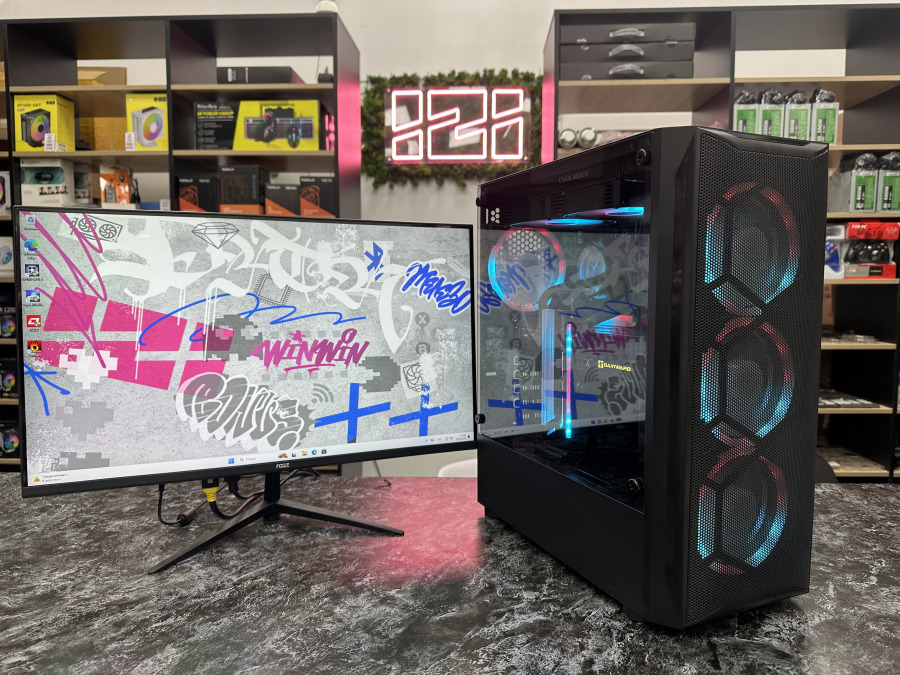 Игровой ПК Intel i5 14400F, RTX 3070, 16Gb, 1Tb m.2