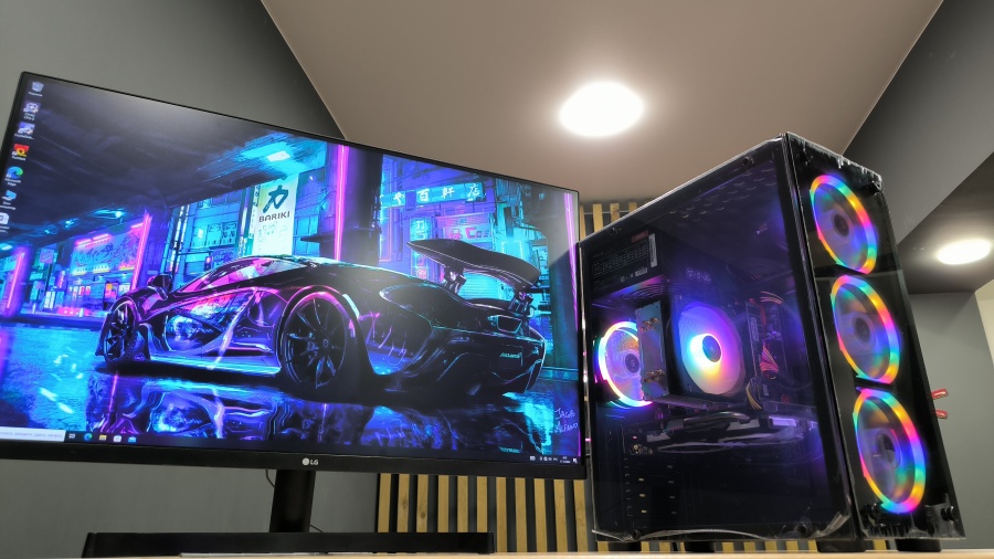 Игровой ПК Xeon 2670v3/ RX 570 8Gb/16-64Gb/m.2 512Gb