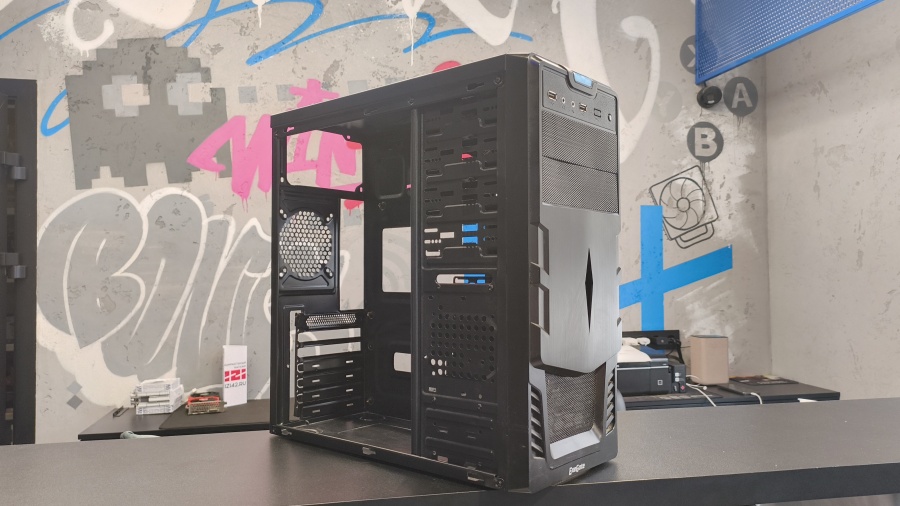 Корпус для ПК ExeGate, черный