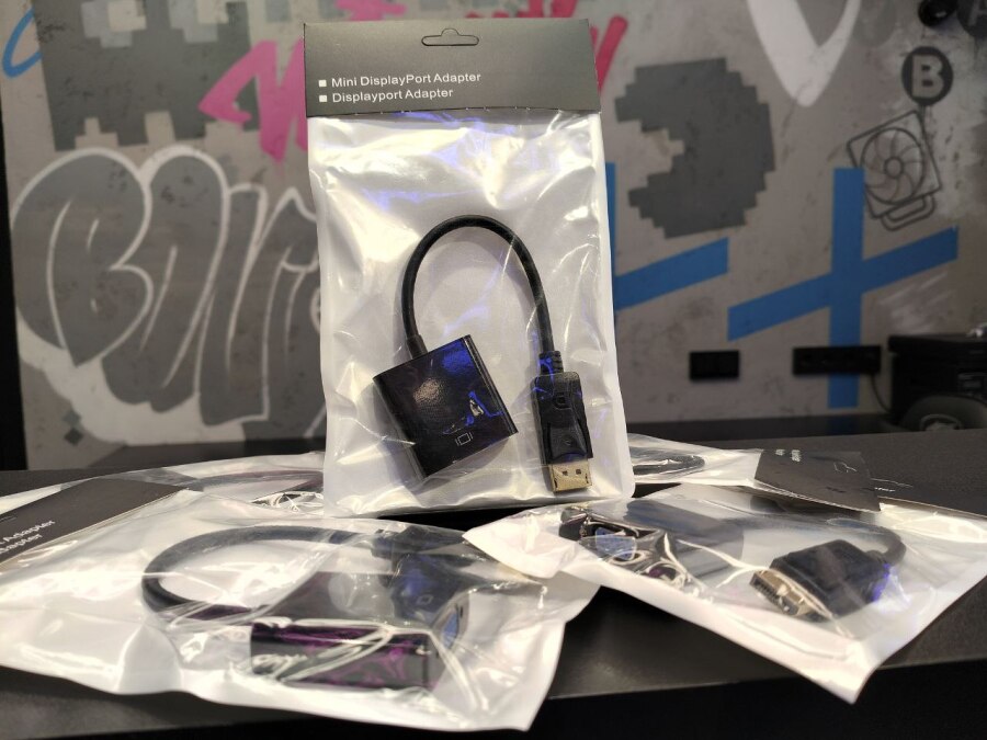 Переходник/адаптер VGA-DisplayPort, новый