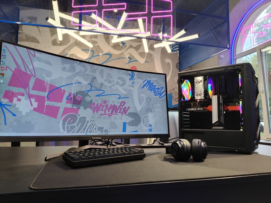 Игровой ПК Ryzen 5 5600, RTX 3070 8Gb, 16Gb, 1Tb