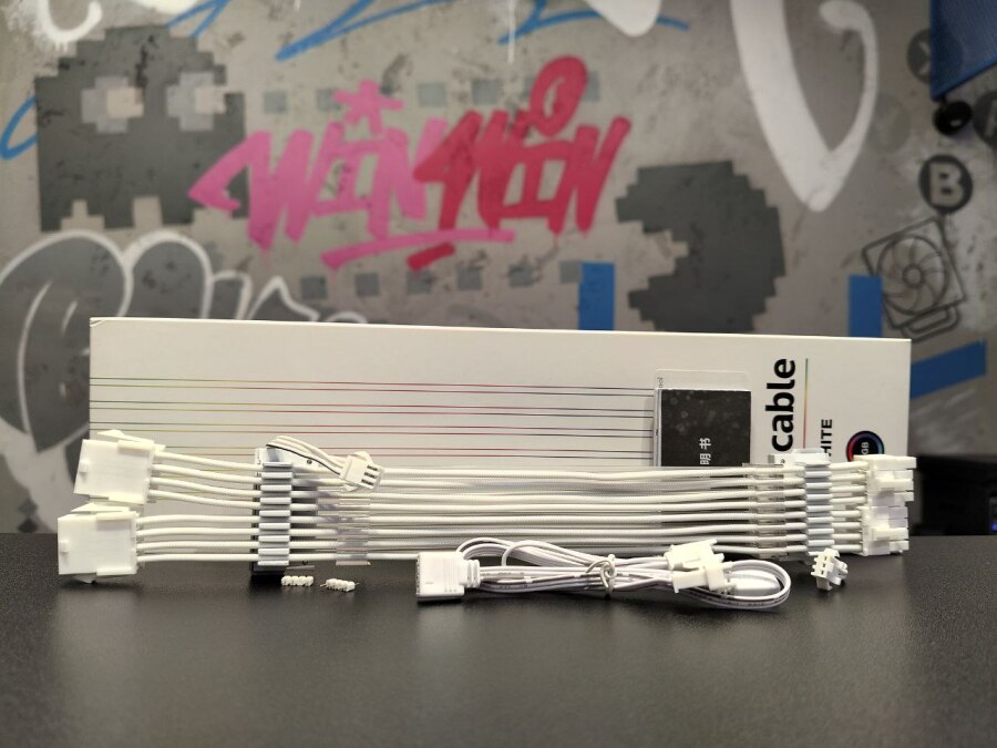 Кабеля для моддинга Loving Cool 6+2pin x2 argb wh