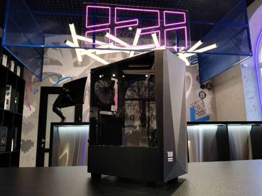 Корпус для пк BASETECH EXTREME GFX-01, ЗАКАЛЁННОЕ СТЕКЛО